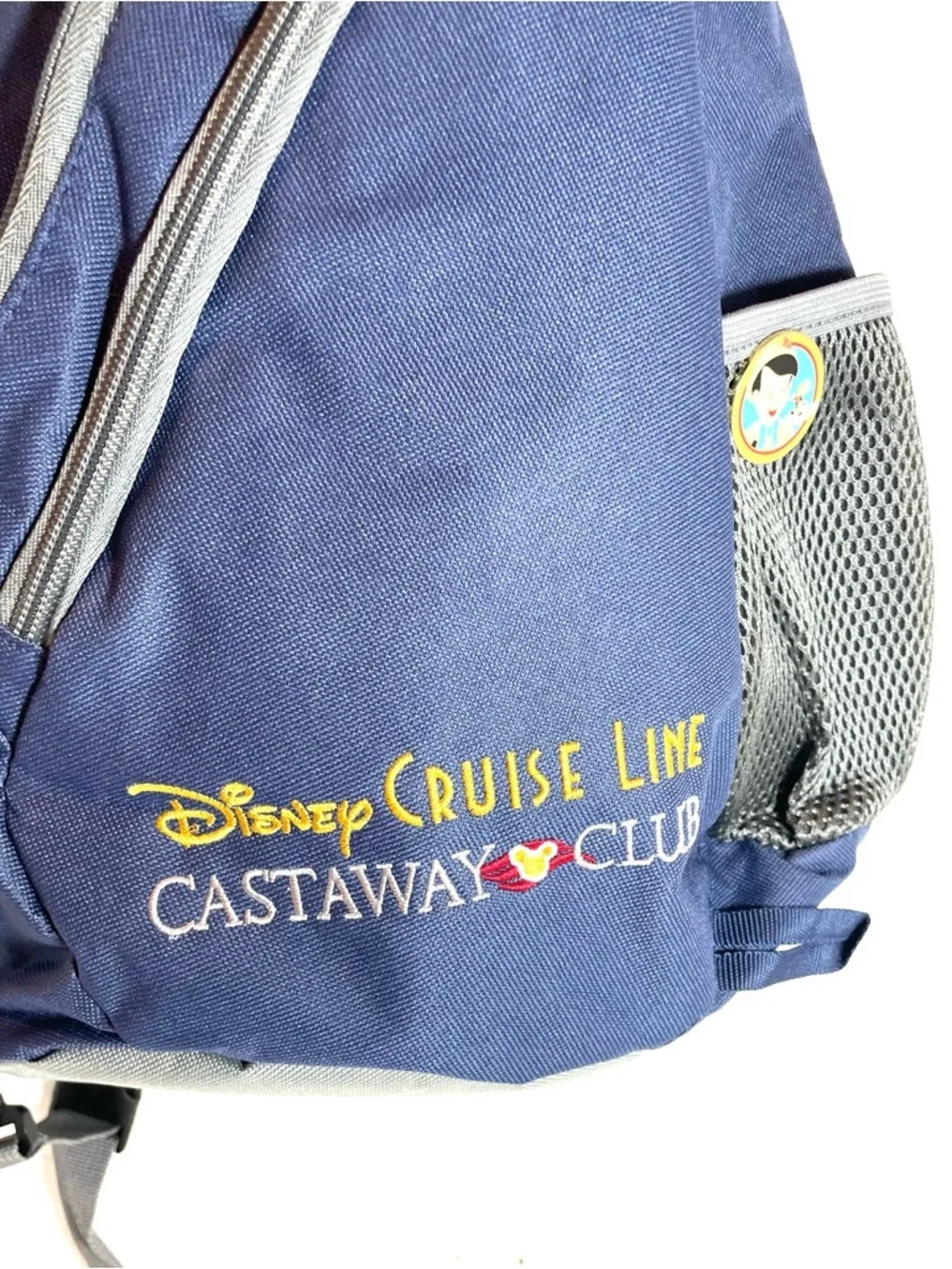 Disney Cruise Line Castaway Club Sling Backpack + Pinocchio Jiminy Cricket Pin